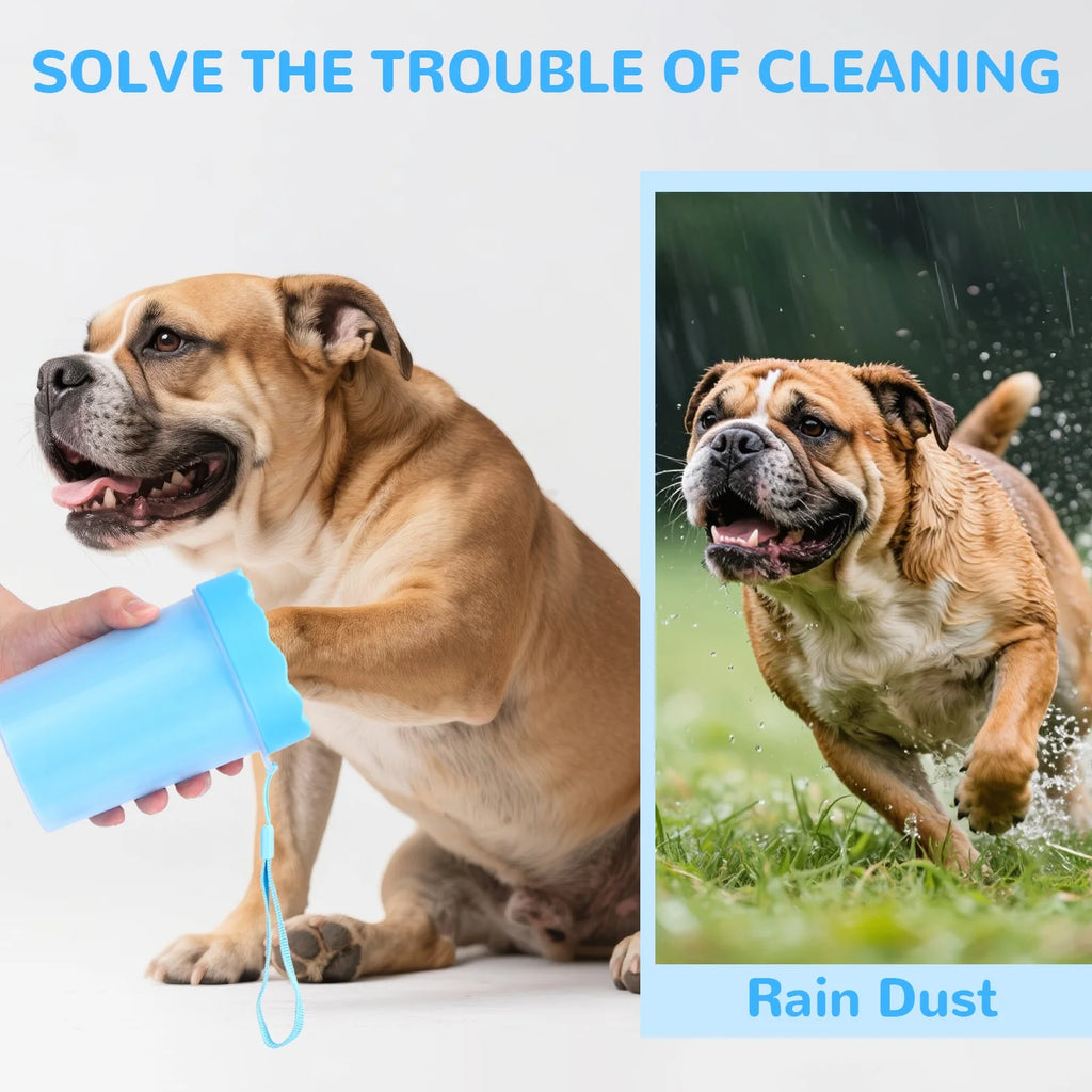 Equvunn Portable Dog Paw Cleaner Cup - Medium Size Paw Washer for Pets