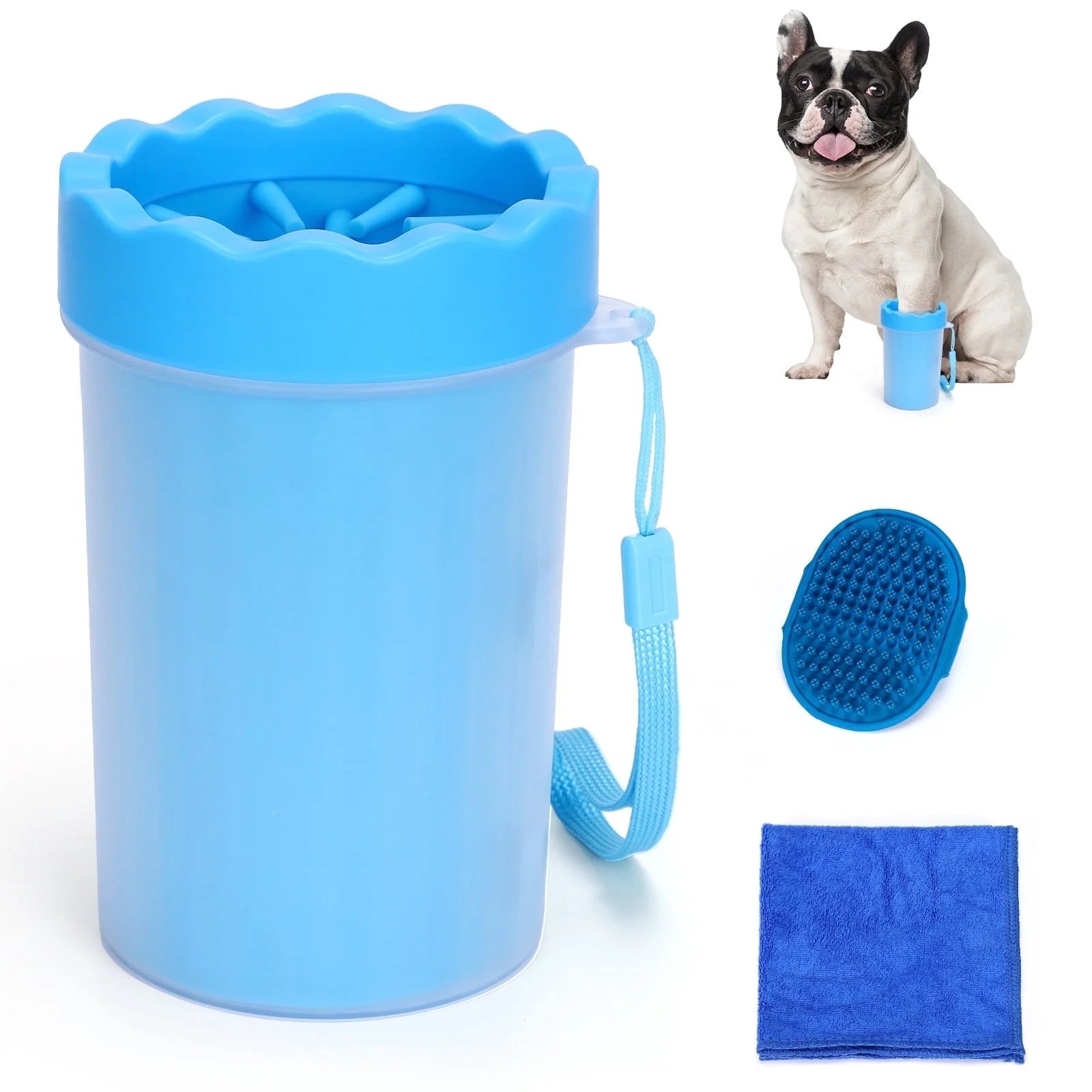 Equvunn Portable Dog Paw Cleaner Cup - Medium Size Paw Washer for Pets