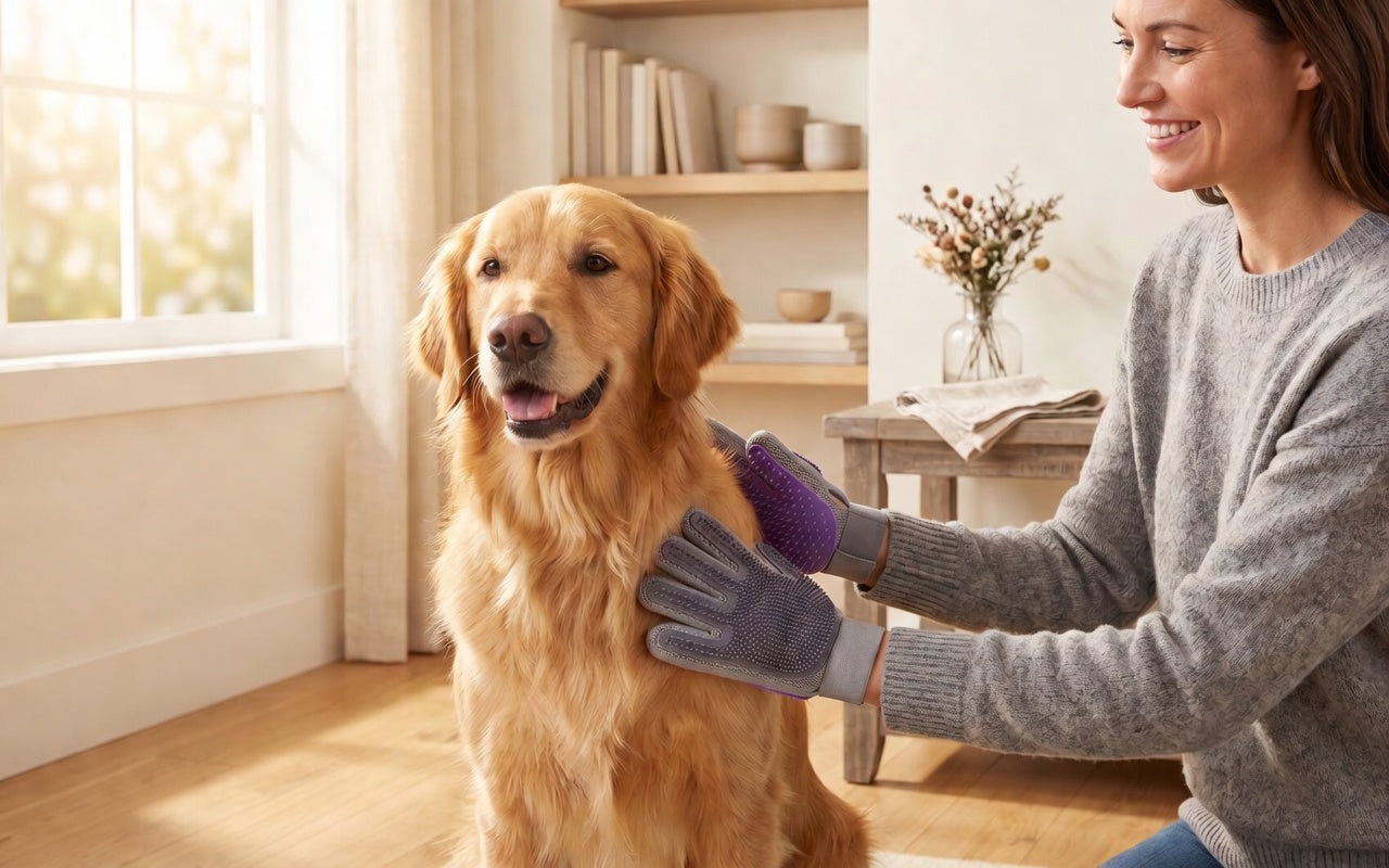 Petorva Premium 2-in-1 Grooming & Massage Glove