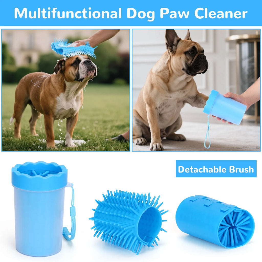 Equvunn Portable Dog Paw Cleaner Cup - Medium Size Paw Washer for Pets