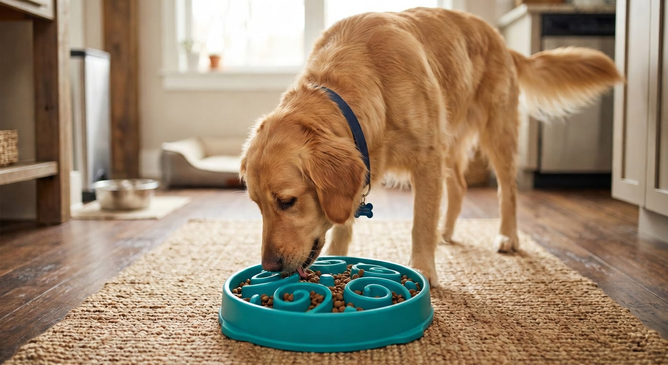 Slow Feeder Bowl for Dogs - Stops Bloat & Aids Digestion